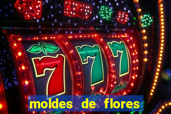 moldes de flores gigantes para imprimir